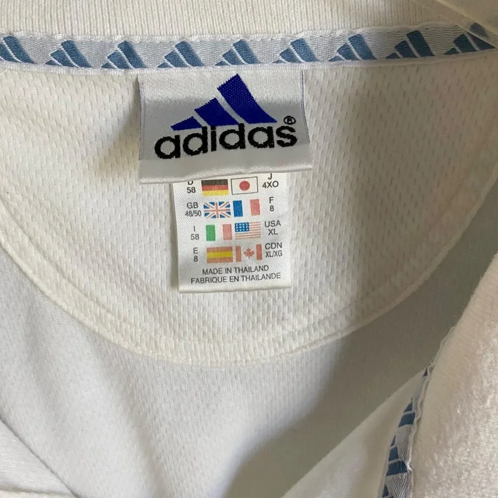 Adidas White Polo Shirt Mens Size XL